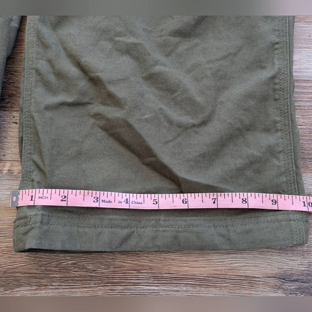 Duluth Trading Women's DuluthFlex Fire Hose Bib Overalls Vintage Green XXL x 31 - Picture 14 of 16